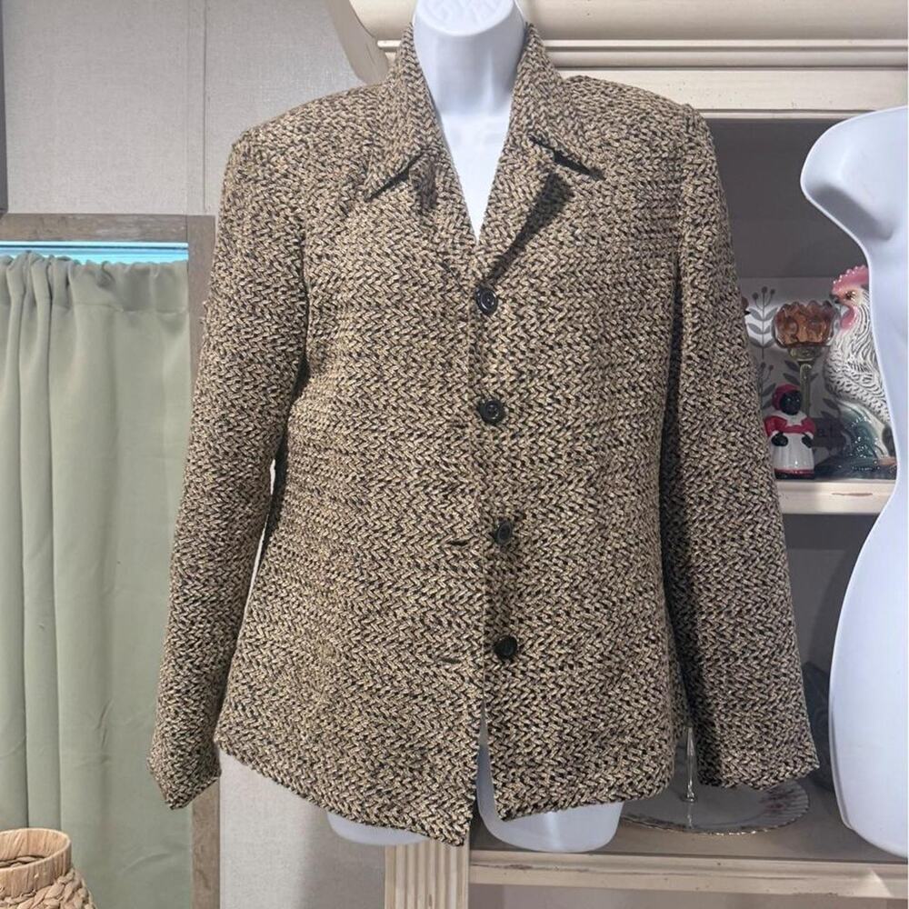Vintage first option tweed herringbone